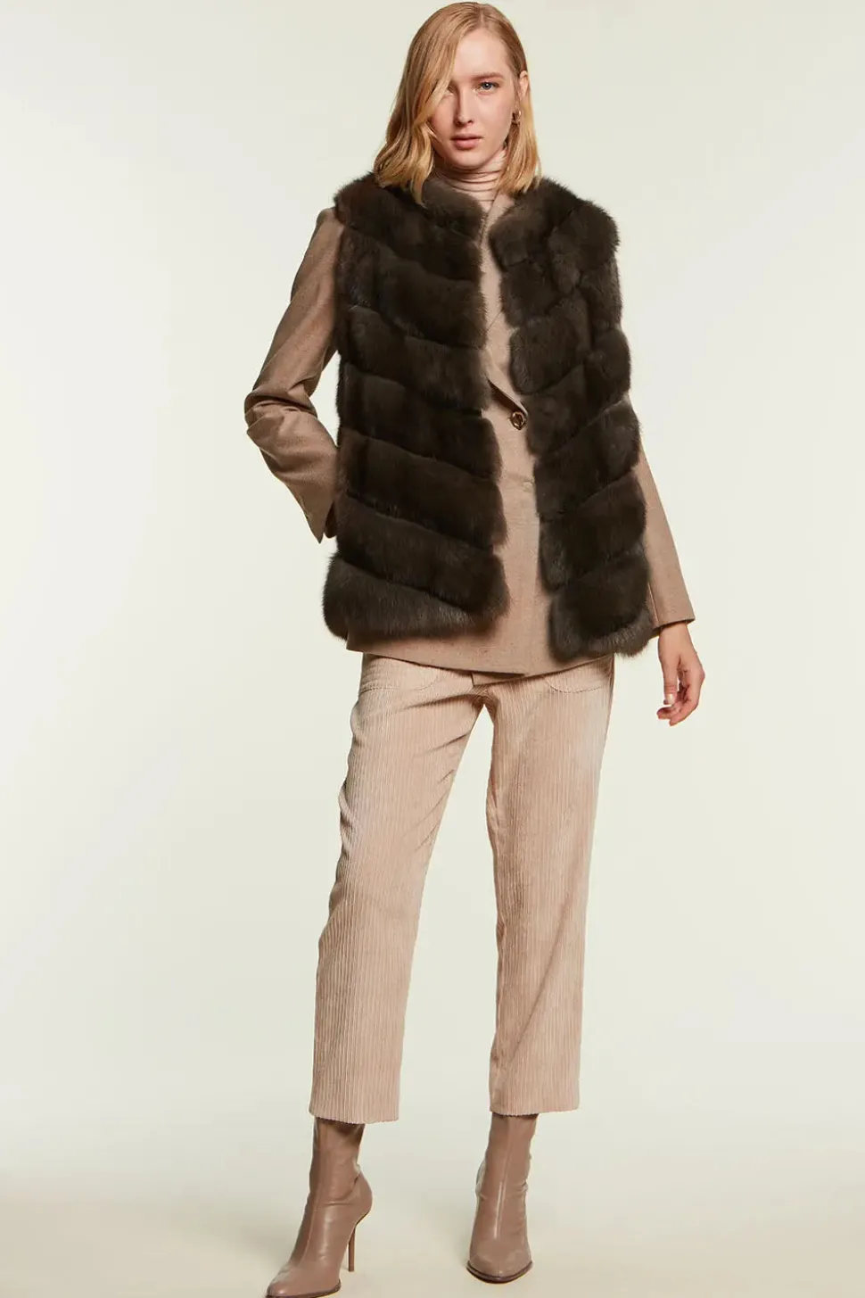 Russian sable vest