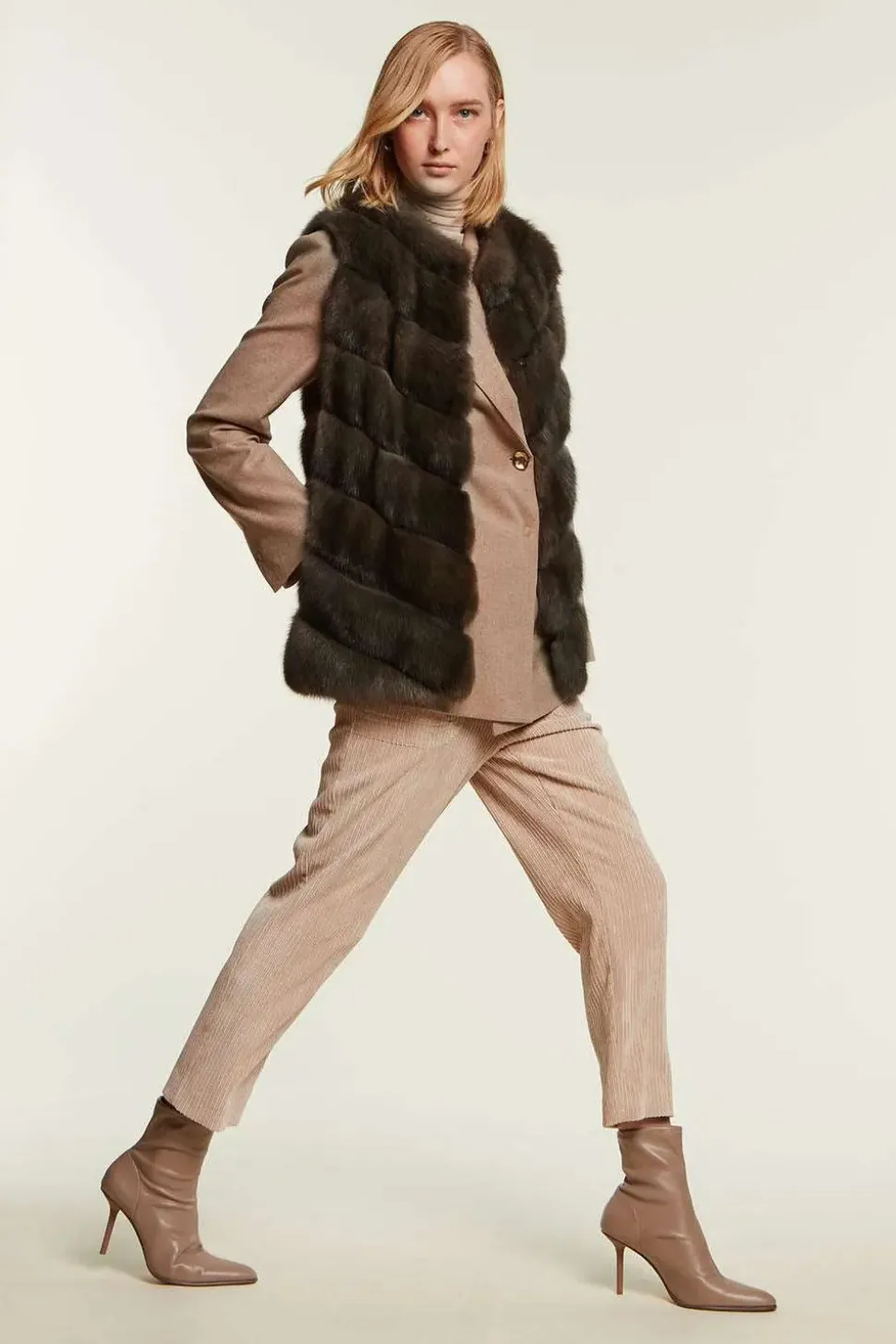 Russian sable vest