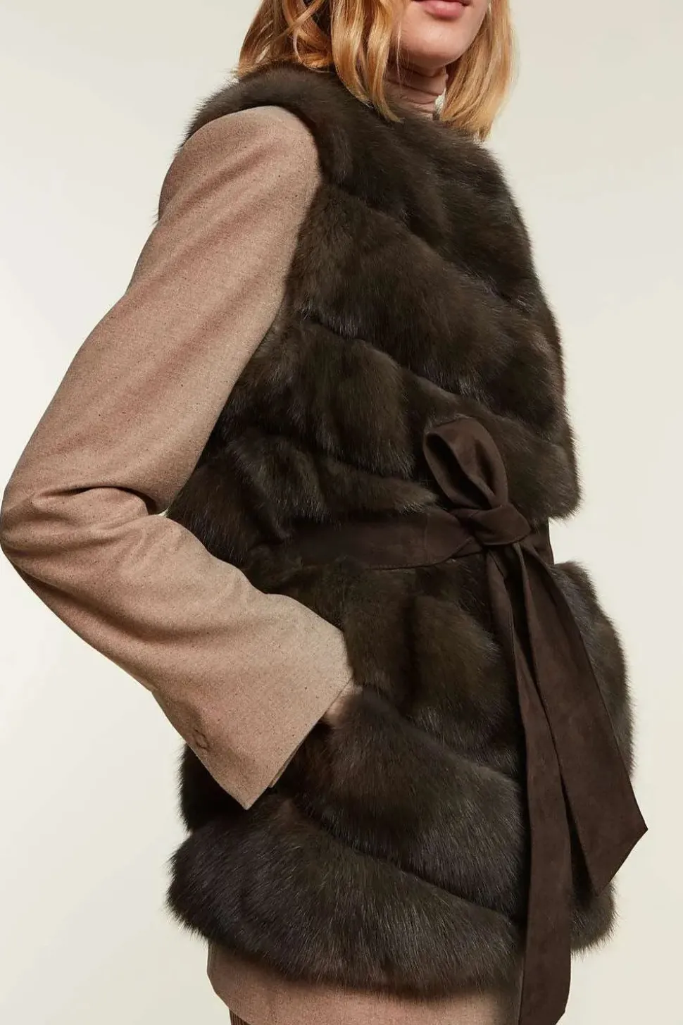Russian sable vest