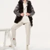 Sable down jacket with hood