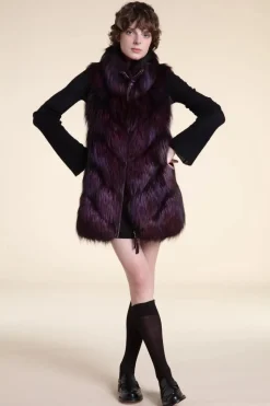 Saga fox fur vest
