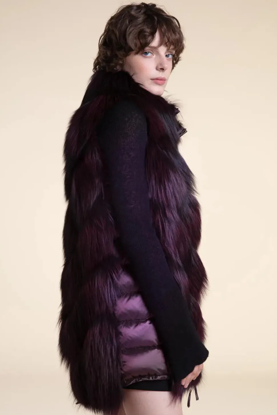 Saga fox fur vest
