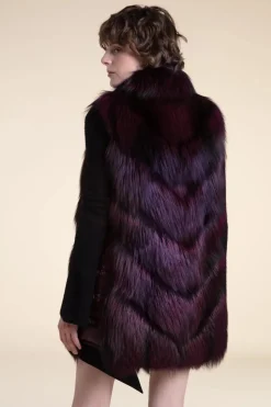 Saga fox fur vest