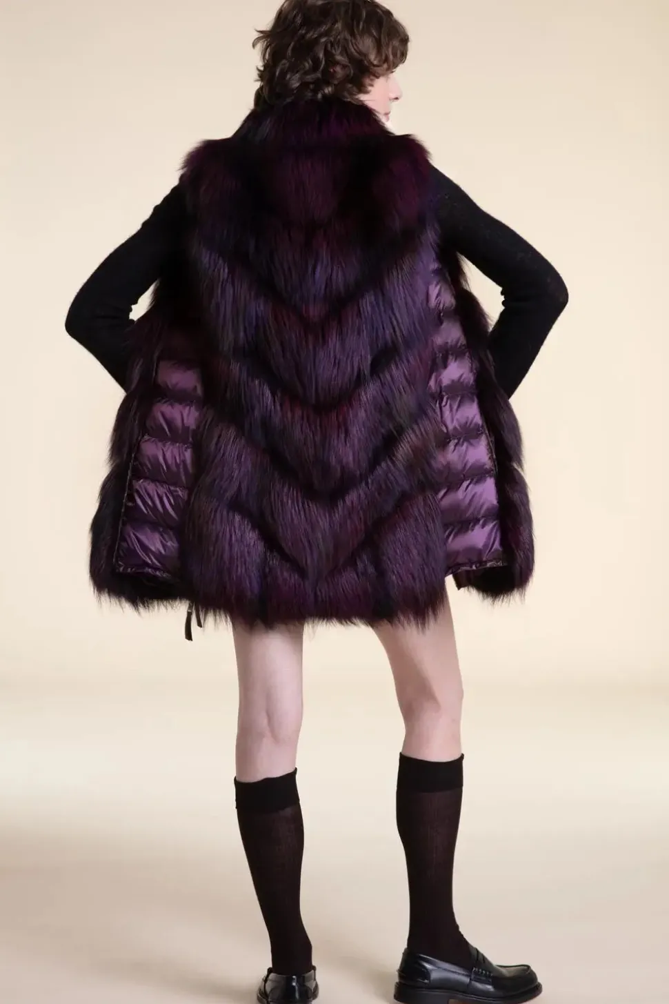 Saga fox fur vest