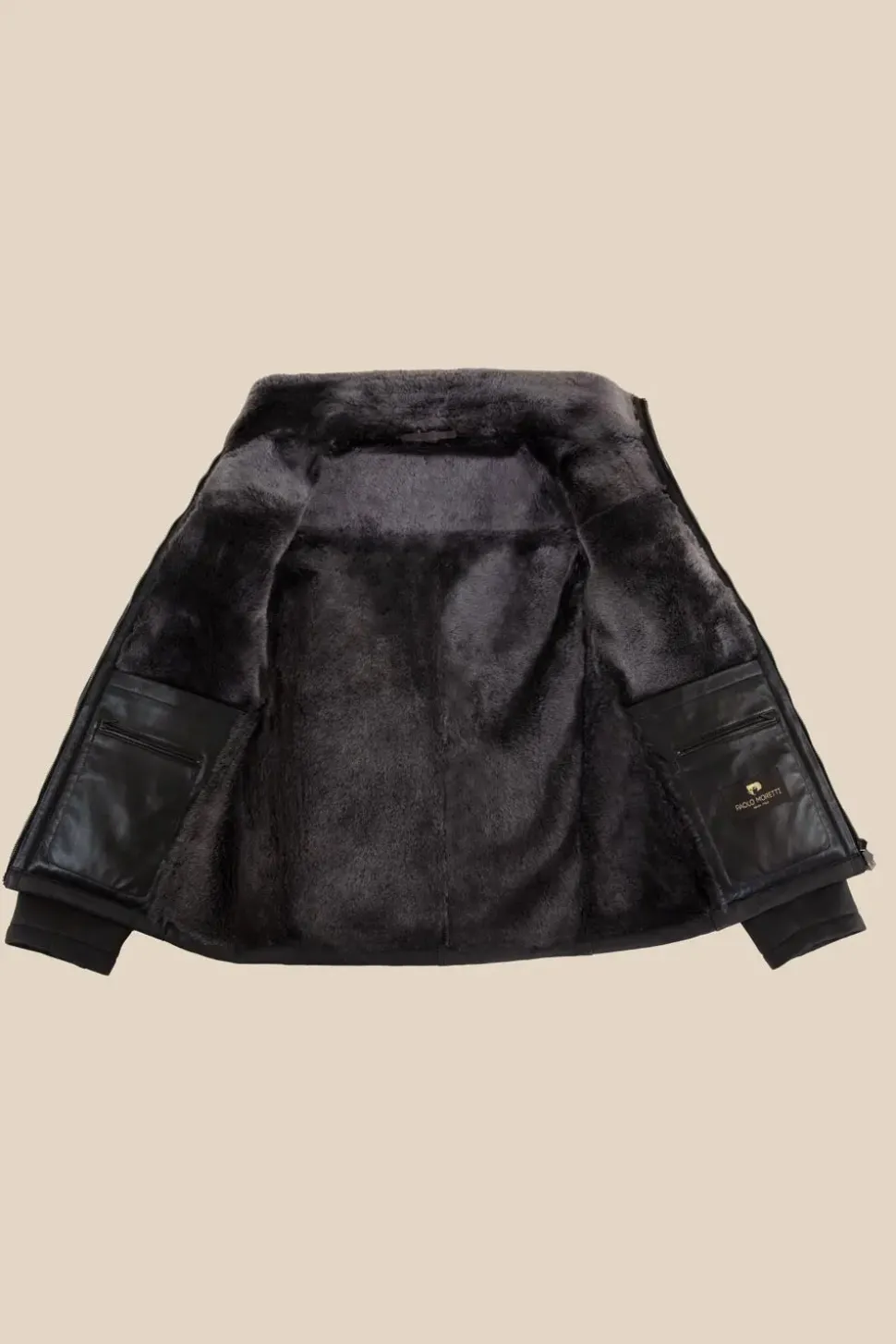 Shearling aviator jacket mens