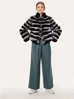 Short chinchilla jacket