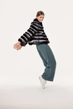 Short chinchilla jacket