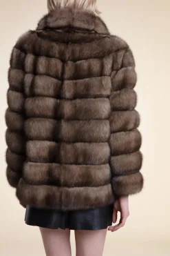 Short sable jacket
