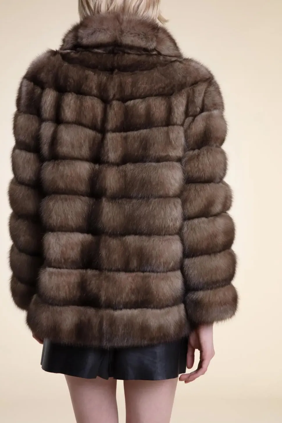 Short sable jacket