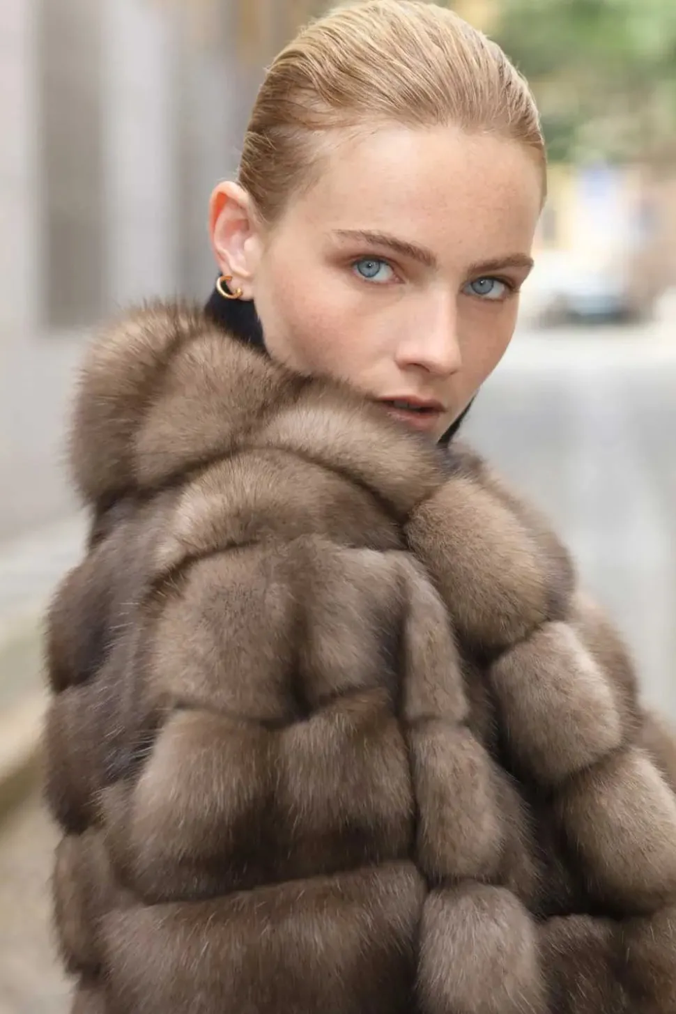 Short sable jacket
