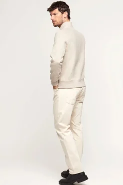 White bomber jacket for men
