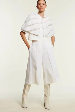 White mink stole