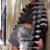 Women's chinchilla fur coat
