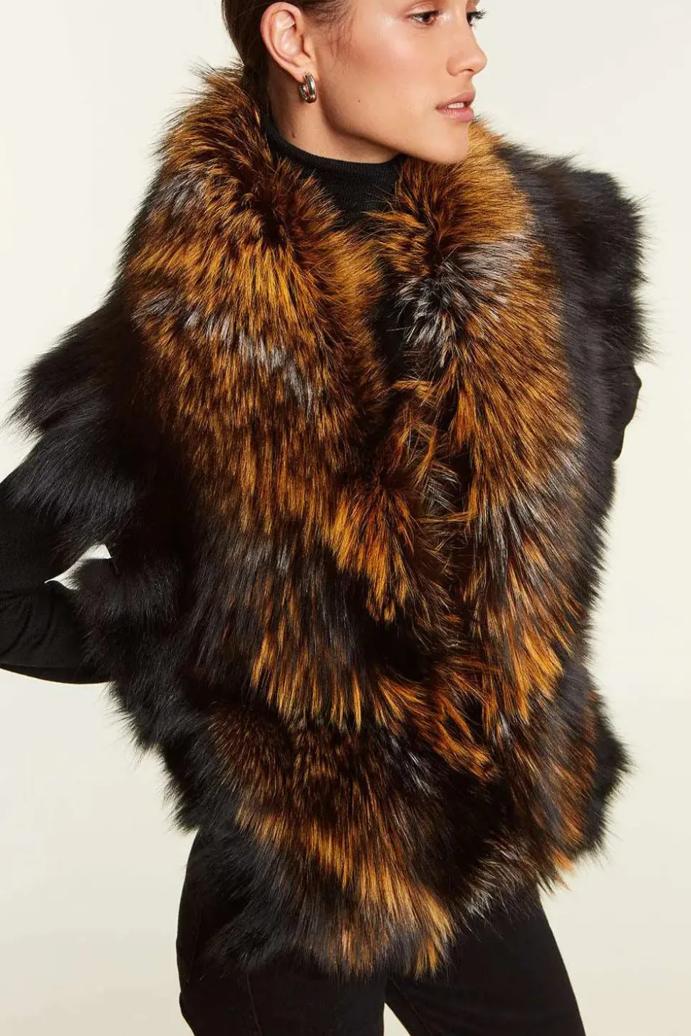 Womens fox shawl