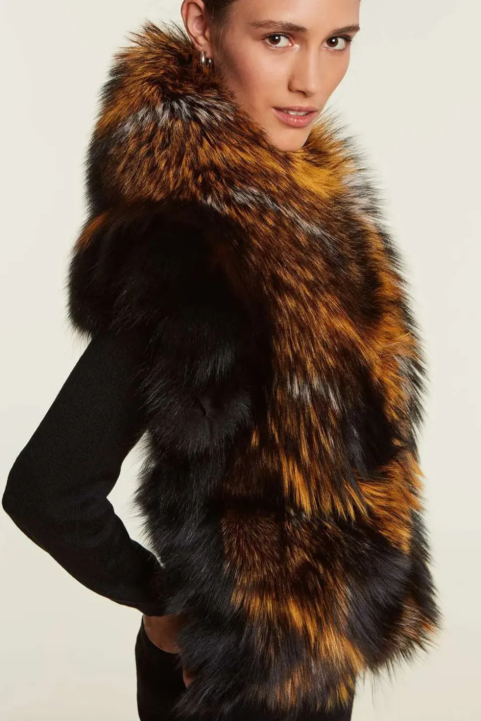Womens fox shawl