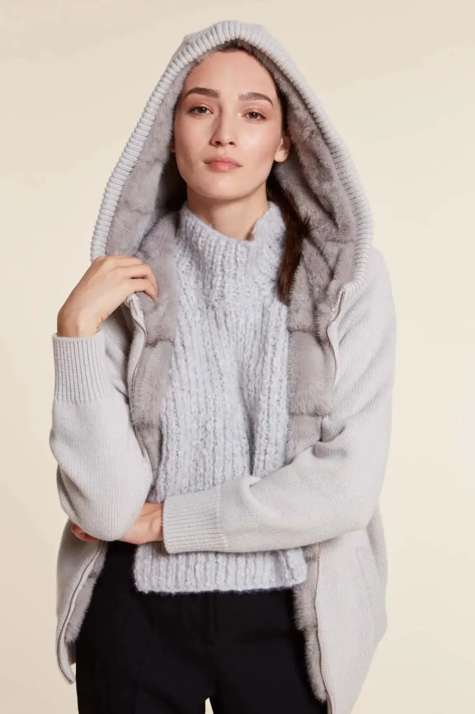 Womens fur lined jacket